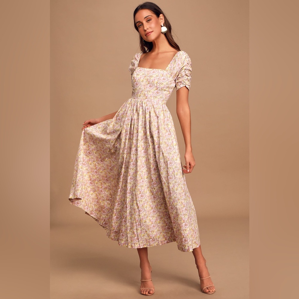 Free People She’s a Dream Floral Midi Dress